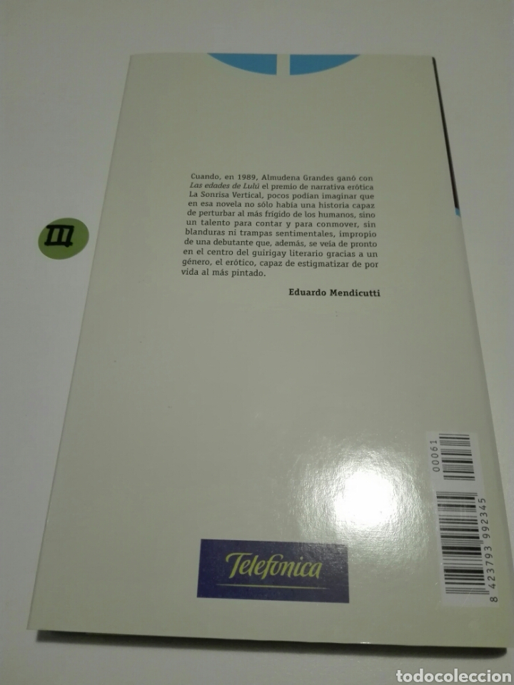 Libros de segunda mano: LAS EDADES DE LULU. ALMUDENA GRANDES. - Foto 2