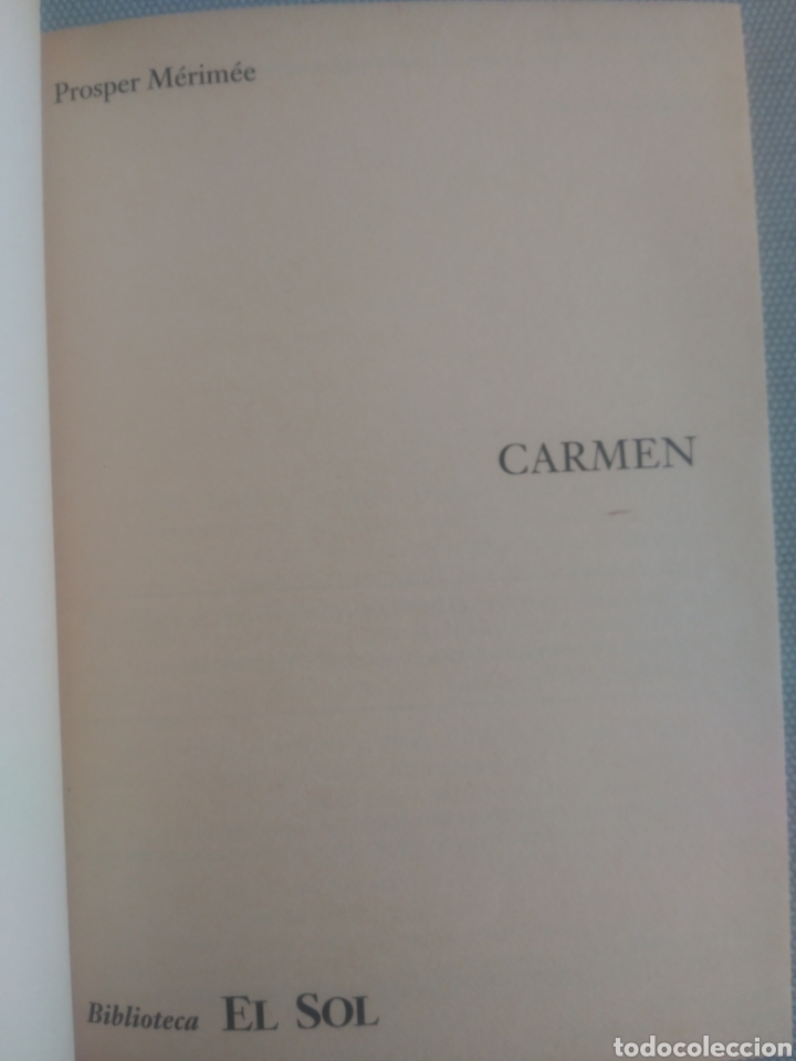 Libros de segunda mano: Prosper Merimee. Carmen. Biblioteca del sol - Foto 2