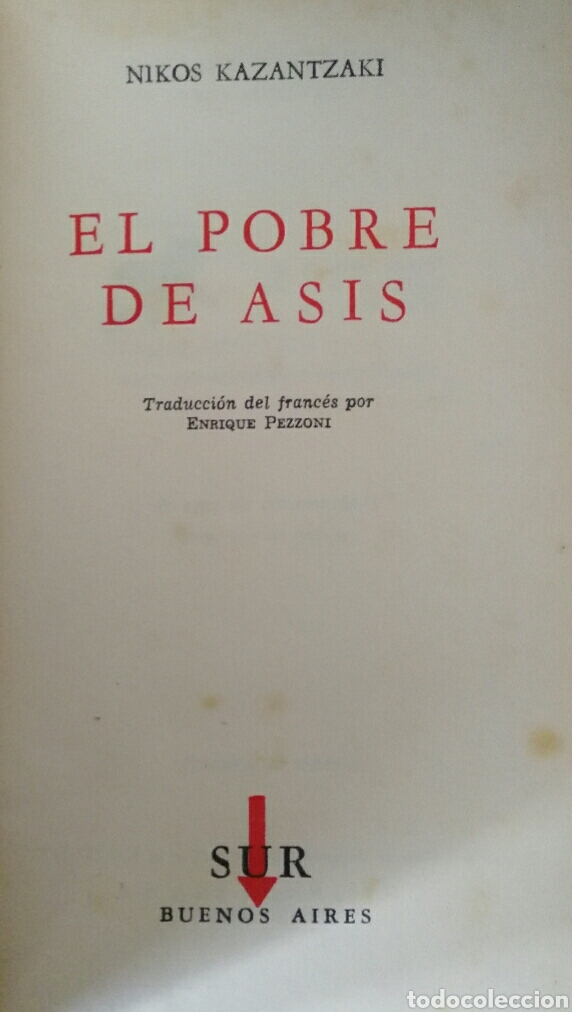 Livros em segunda m&atilde;o: Niko Kazantzaki. El pobre de As&iacute;s.
