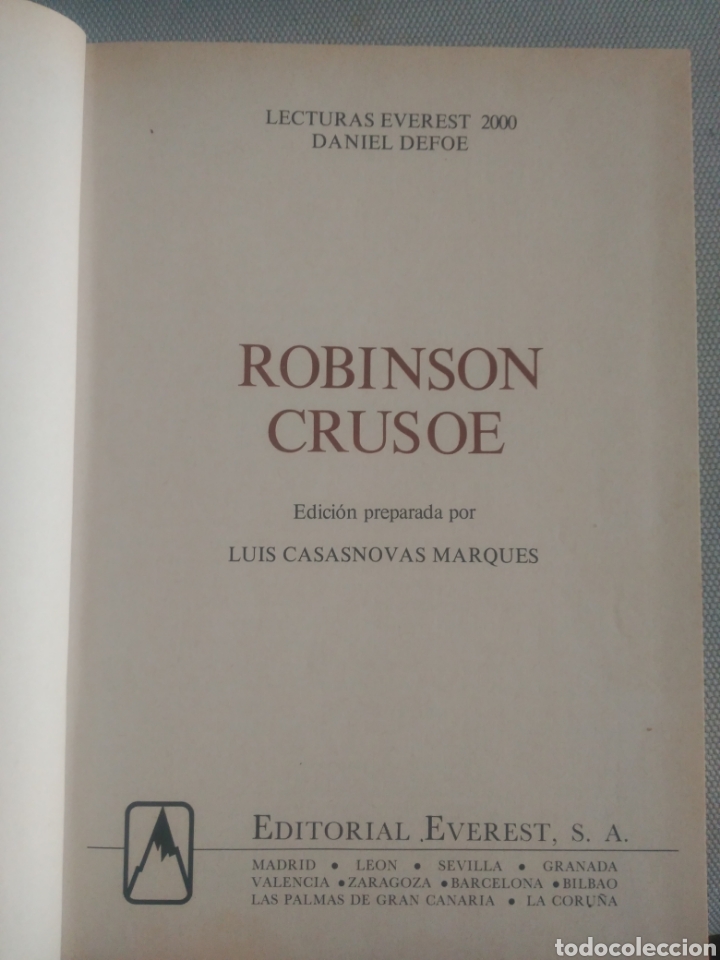 Libros de segunda mano: Robinson Crusoe .Editorial Everest - Foto 3