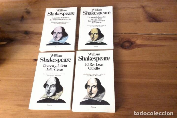 Libros de segunda mano: 8 obras Willian Shakespeare en cuatro libros - Foto 1