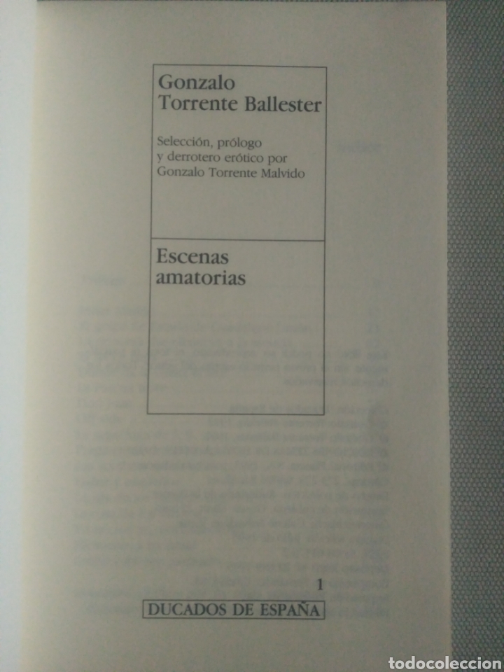Libros de segunda mano: Escenas amatorias, Gonzalo Torrente Ballester - Foto 3