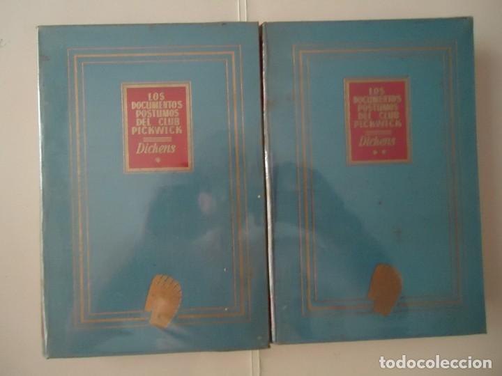 Libros de segunda mano: LIBRO. LOS DOCUMENTOS P&Oacute;STUMOS DEL CLUB PICKWICK, TOMOS UNO Y DOS. DICKENS.1&ordf; EDICI&Oacute;N. - Foto 1