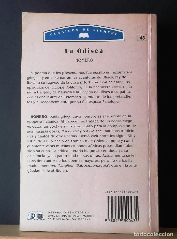 Libros de segunda mano: La Odisea. Homero. - Foto 2