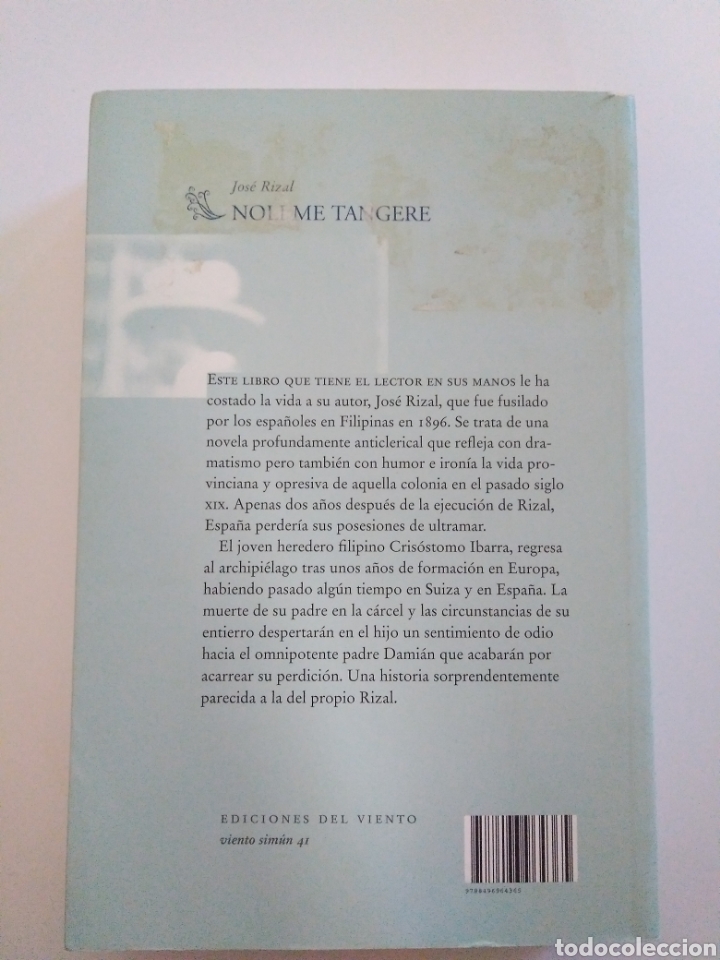 Libros de segunda mano: Jos&eacute; Risal - Noli Me Tangere - Foto 2