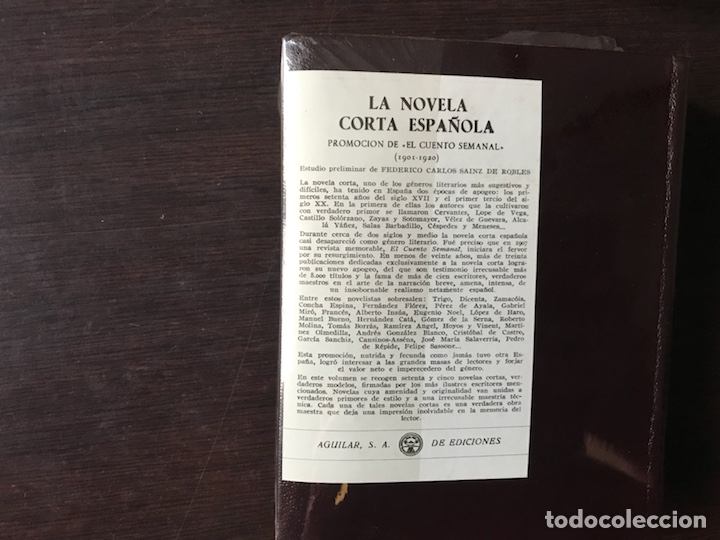 Libros de segunda mano: La novela corta espa&ntilde;ola. Aguilar - Foto 3