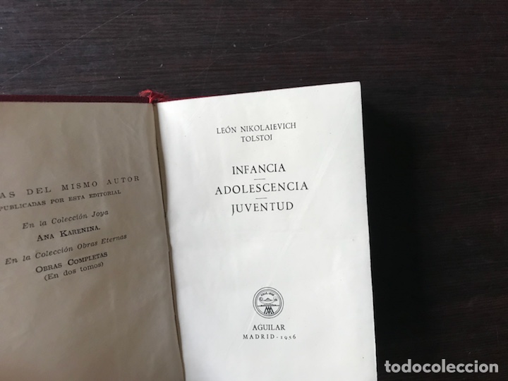 Libros de segunda mano: Infancia. Adolescencia. Juventud. Tolstoi. Aguilar - Foto 2