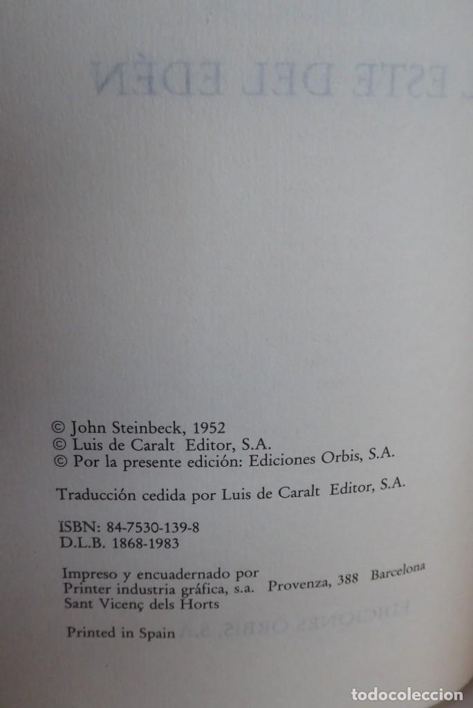 Libros de segunda mano: AL ESTE DEL ED&Eacute;N - MUY BUEN ESTADO - Foto 3