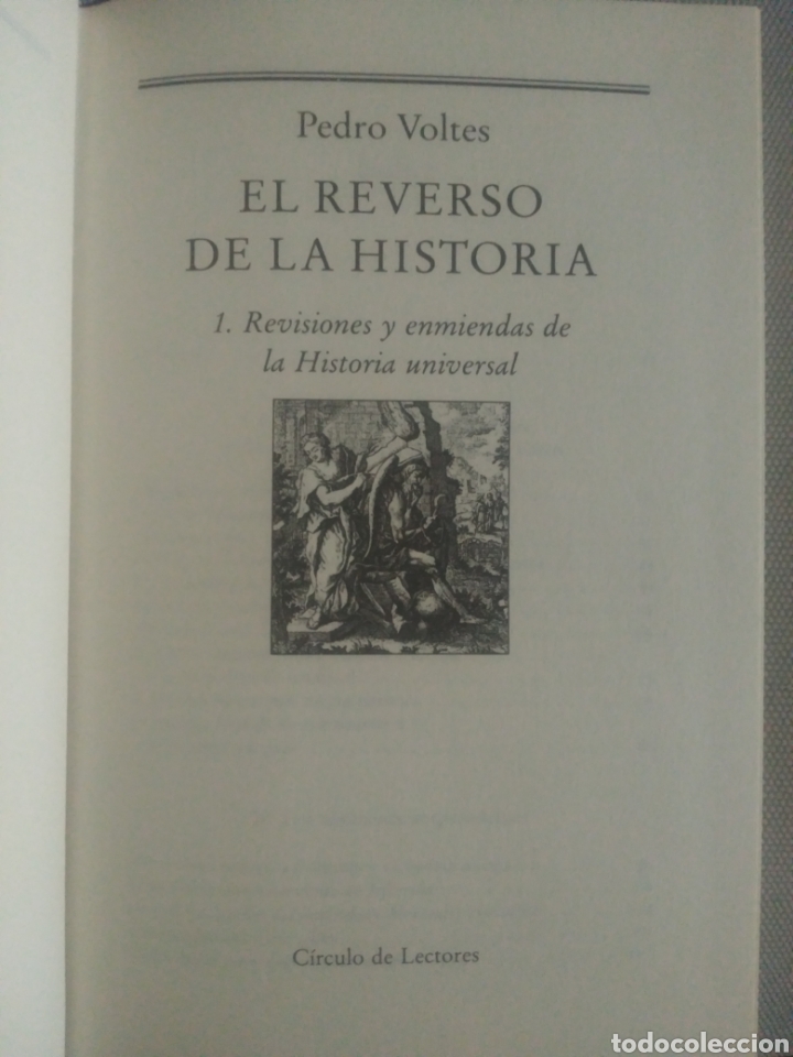 Libros de segunda mano: El reverso de la historia 1. Pedro voltes. Circulo de lectores. - Foto 3