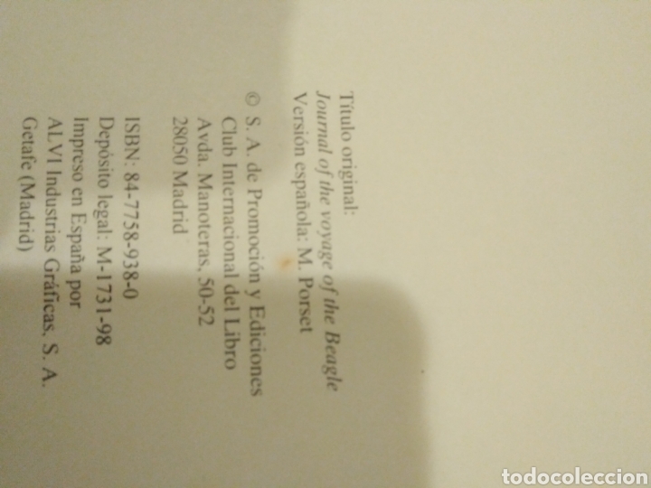 Libros de segunda mano: Charles Darwin - Mi viaje al rededor del mundo. - Foto 3