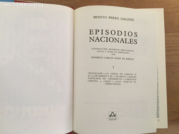 Libros de segunda mano: Lote Gald&oacute;s Editorial Aguilar 1989-1990 - Foto 3