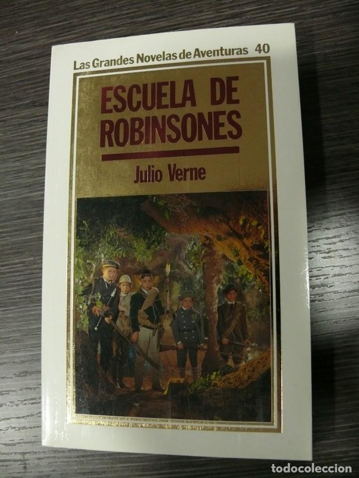 Libros de segunda mano: Escuela de Robinsones - Julio Verne - Ediciones Orbis - 1985 - Foto 1