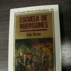 Libros de segunda mano: ESCUELA DE ROBINSONES - JULIO VERNE - EDICIONES ORBIS - 1985