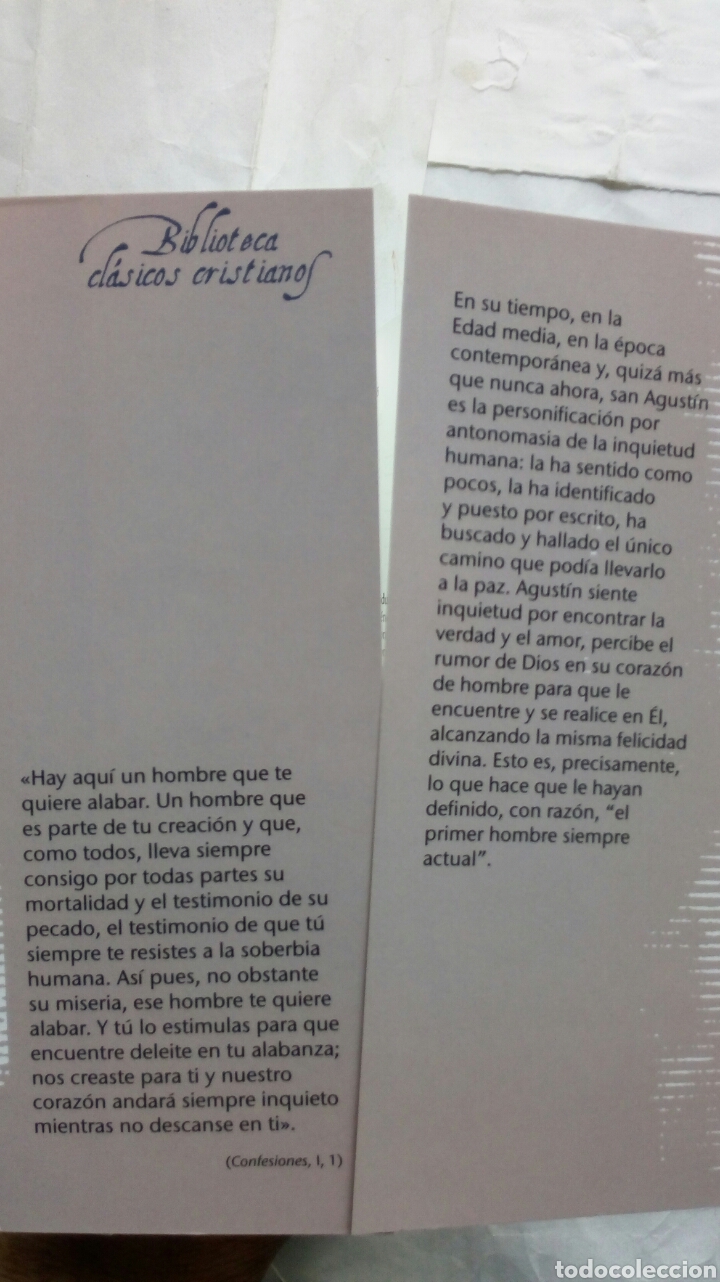 Libros de segunda mano: Las Confesiones. Agust&iacute;n de Hipona. - Foto 3