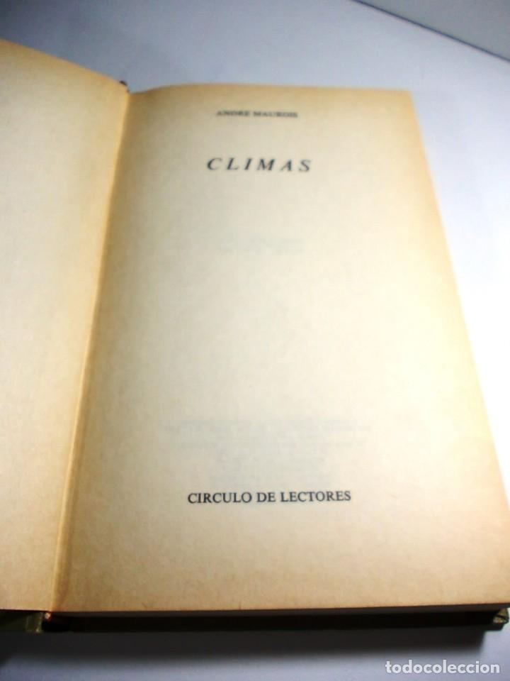 Libros de segunda mano: Libro Climas de Andre Maurois 1969. Tapas duras - Foto 5