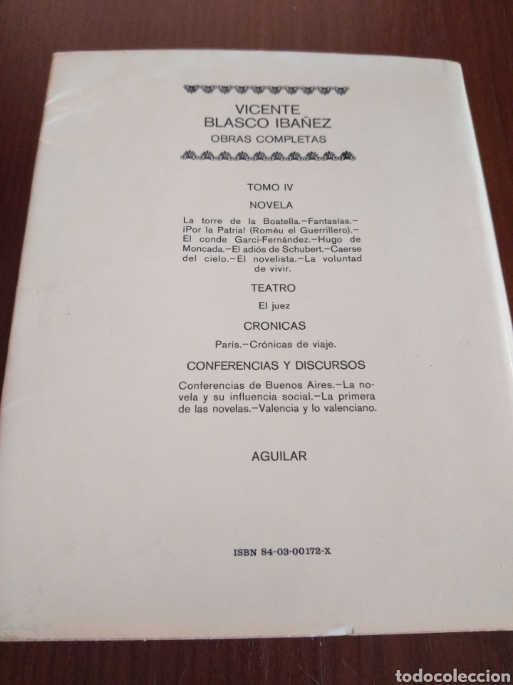 Libros de segunda mano: Obras completas Blasco Ib&aacute;&ntilde;ez tomo IV - Foto 2