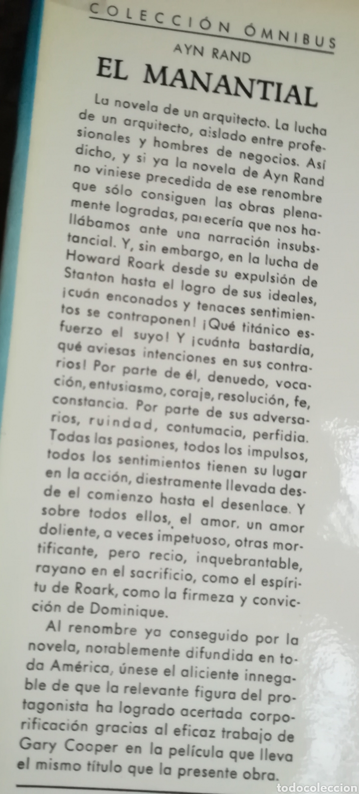 Libros de segunda mano: El manantial Ayn Rand. Editorial Planeta, 1966 - Foto 3