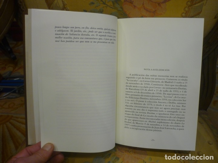 Libros de segunda mano: A ROSA, DE CAMILO JOS&Eacute; CELA. 1&ordf; EDICI&Oacute;N EN GALLEGO. - Foto 5