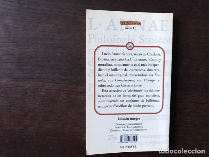Libros de segunda mano: El libro de oro. Seneca. Aforismos. Como nuevo - Foto 2