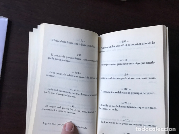Libros de segunda mano: El libro de oro. Seneca. Aforismos. Como nuevo - Foto 4