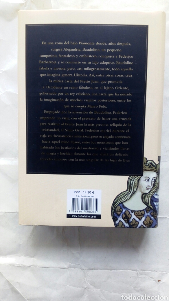 Libros de segunda mano: Baudolino. Umberto Eco. - Foto 2