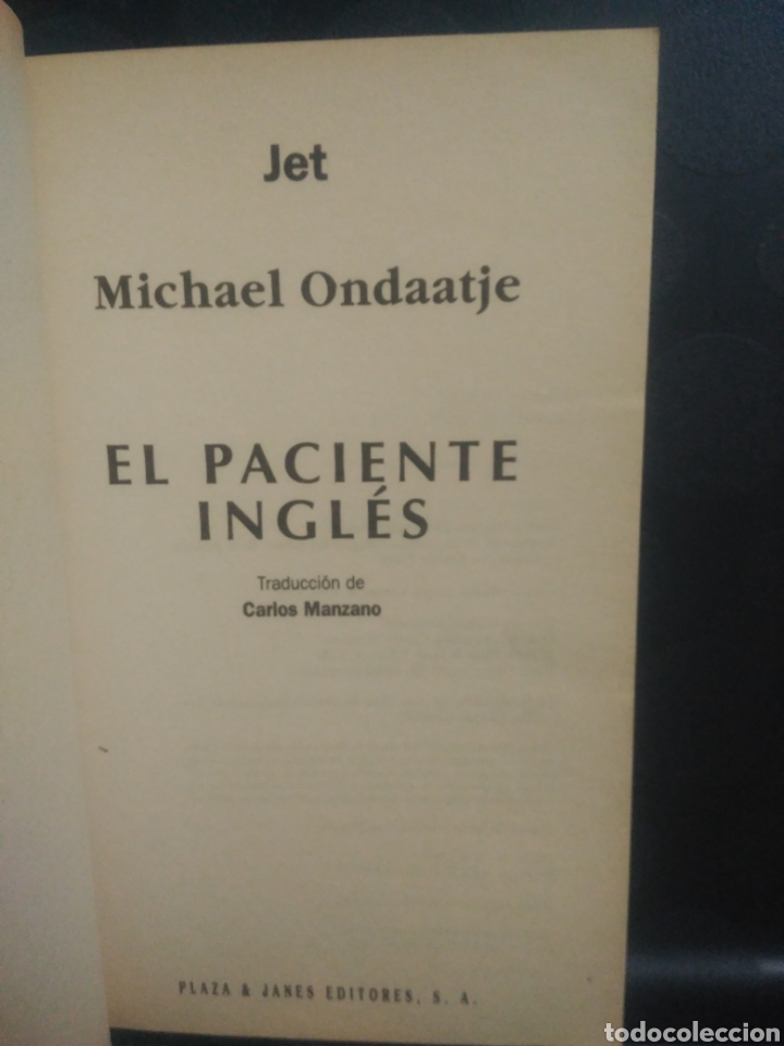 Libros de segunda mano: El paciente ingl&eacute;s, Michael Ondaatje - Foto 3