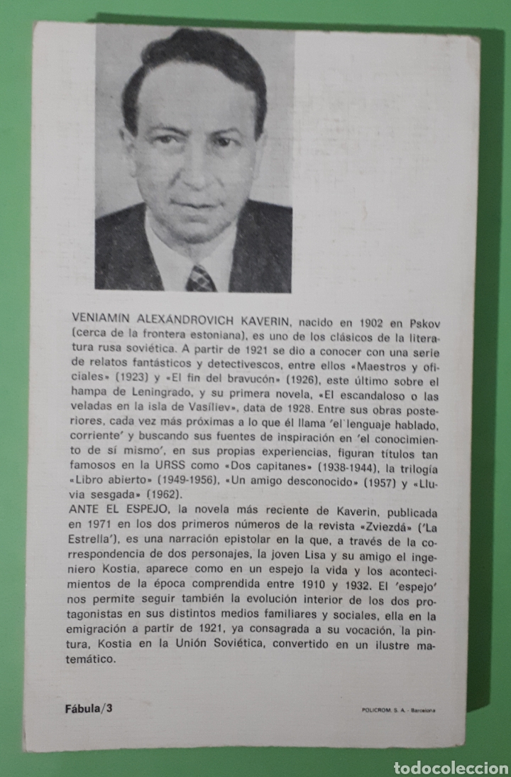 Libros de segunda mano: Libro Ante el espejo - Foto 2