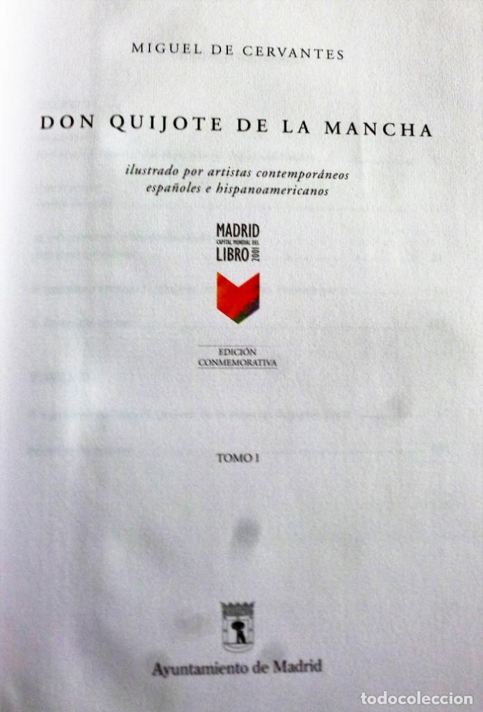 Libros de segunda mano: DON QUIJOTE DE LA MANCHA. EDICI&Oacute;N CONMEMORATIVA. 2 TOMOS. - Foto 3