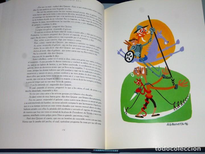 Libros de segunda mano: DON QUIJOTE DE LA MANCHA. EDICI&Oacute;N CONMEMORATIVA. 2 TOMOS. - Foto 8