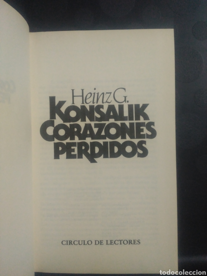 Libros de segunda mano: Corazones perdidos, Heinz G Konsalik - Foto 2