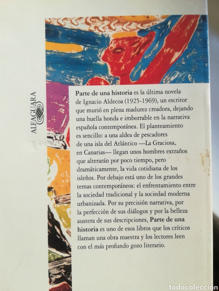 Libros de segunda mano: Parte de una historia Ignacio Aldecoa, Alfaguara, 1995 - Foto 2