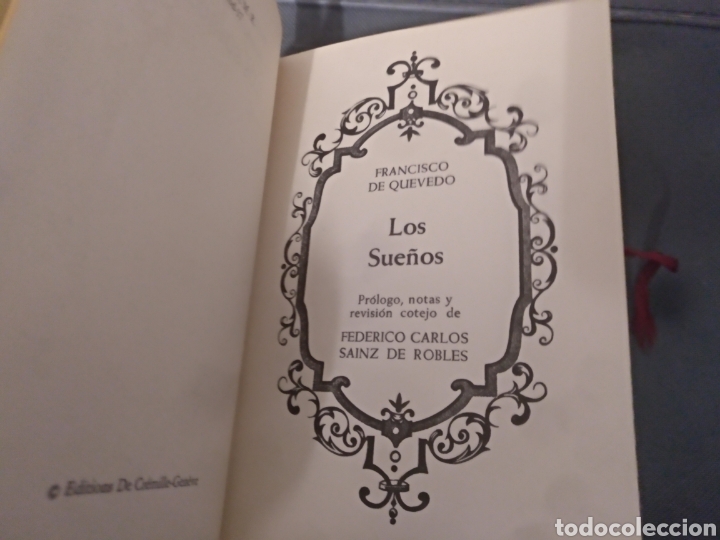 Libros de segunda mano: los sue&ntilde;os Francisco de Quevedo ediciones del arce - Foto 3