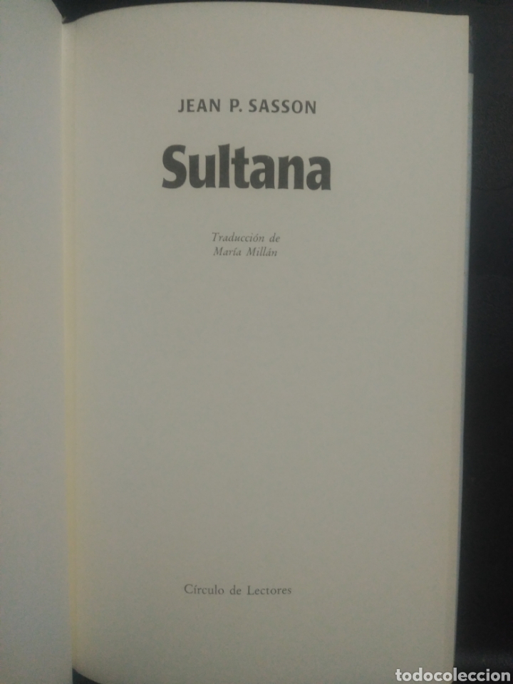 Libros de segunda mano: Sultana, jean p sasson. C&iacute;rculo de lectores - Foto 3