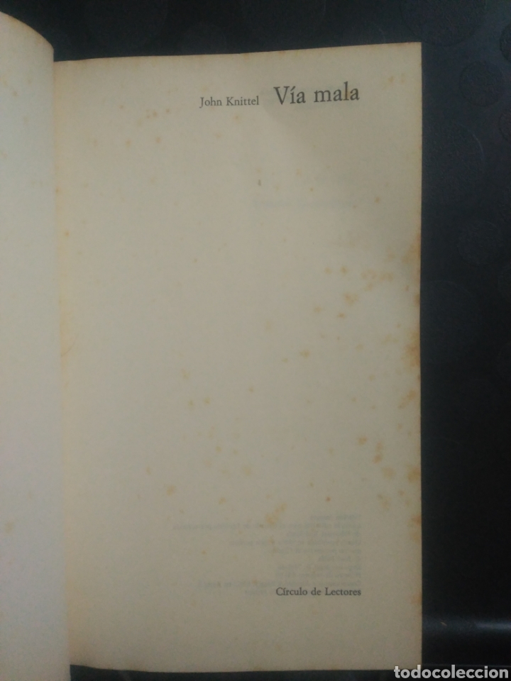 Libros de segunda mano: Via mala, John Knittel - Foto 3