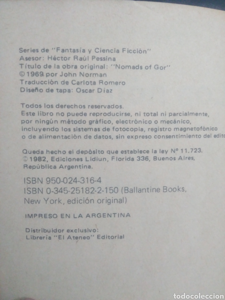 Libros de segunda mano: Los n&oacute;madas de Gor ,John Norman - Foto 4
