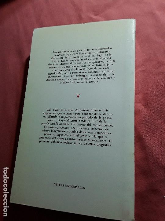 Libros de segunda mano: Vidas de los poetas ingleses, de Samuel Johnson. C&aacute;tedra, 1988 - Foto 2