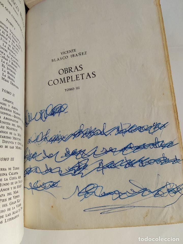 Libros de segunda mano: V. BLASCO IBA&Ntilde;EZ  Obras Completas  AGUILAR - Foto 3