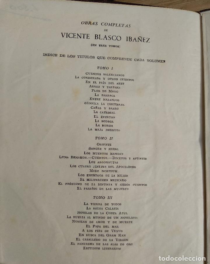 Libros de segunda mano: V. BLASCO IBA&Ntilde;EZ  Obras Completas  AGUILAR - Foto 4