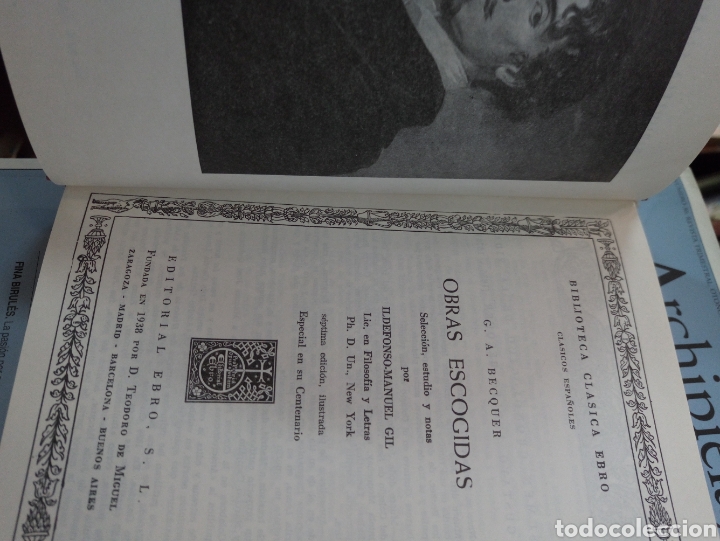 Libros de segunda mano: OBRAS ESCOGIDAS. BECQUER, G. A. EBRO. ILDELFONSO MANUEL GIL. ESPECIAL EN SU CENTENARIO - Foto 7