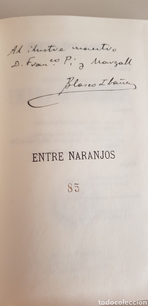 Libros de segunda mano: Entre naranjos.Blasco Iba&ntilde;ez. - Foto 5