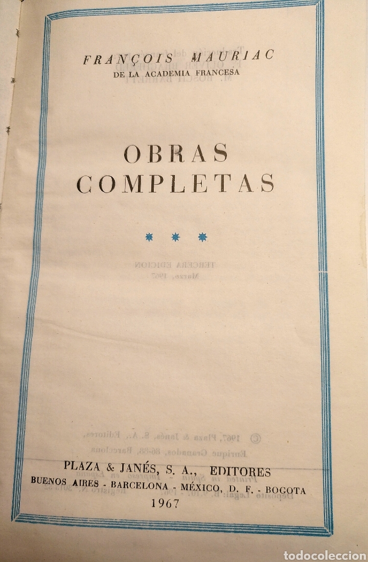 Libros de segunda mano: FRANCOIS MAURIAC Y LOTE - Foto 4