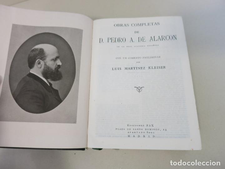 Libros de segunda mano: OBRAS COMPLETAS JUAN PEDRO DE ALARCON EDICIONES FAX - Foto 3