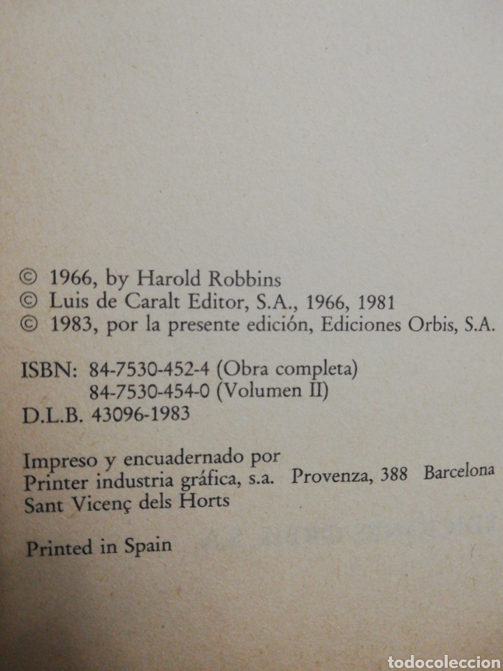 Libros de segunda mano: Los aventureros II, Harold robbins ,biblioteca grandes &eacute;xitos - Foto 4