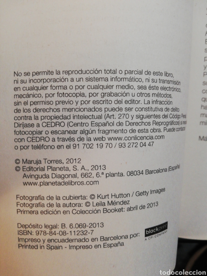 Libros de segunda mano: Sin entra&ntilde;as , Maruja Torres, editorial planeta - Foto 4