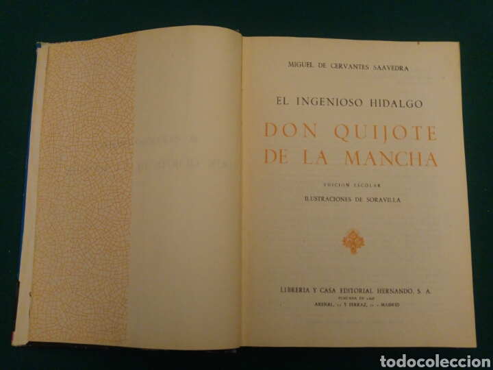 Libros de segunda mano: Don Quijote de la Mancha. Editorial Hernando. - Foto 3
