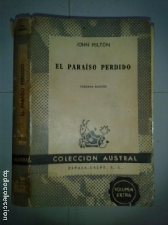 Libros de segunda mano: EL PARA&Iacute;SO PERDIDO 1966 JOHN MILTON 3&ordf; EDICI&Oacute;N AUSTRAL 1013 - Foto 1