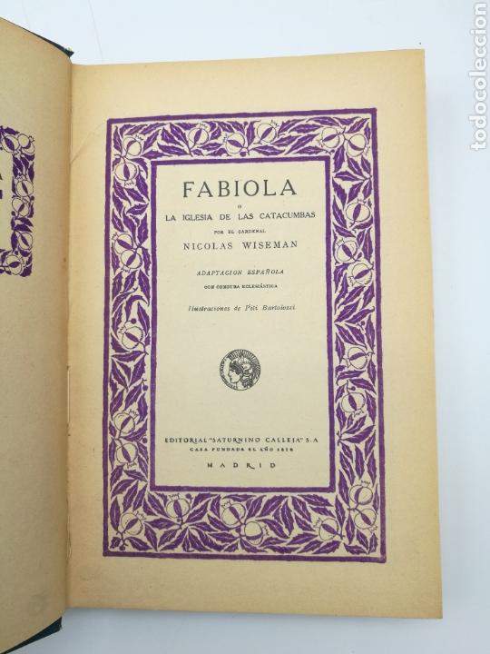 Libros de segunda mano: Fabiola editorial Satunino Calleja - Foto 2