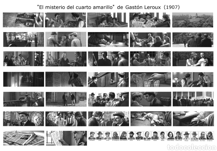 Libros de segunda mano: ILUSTRACIONES INTERIOR NOVELA EL MISTERIO DEL CUARTO AMARILLO - Foto 1