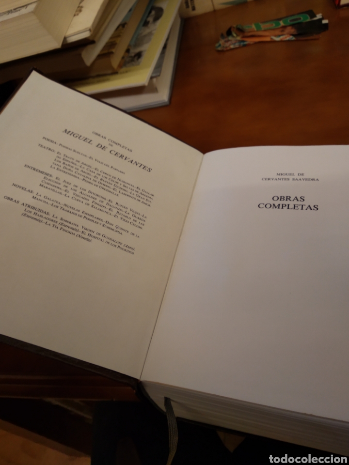 Libros de segunda mano: MIGUEL DE CERVANTES. OBRAS COMPLETAS - Foto 2