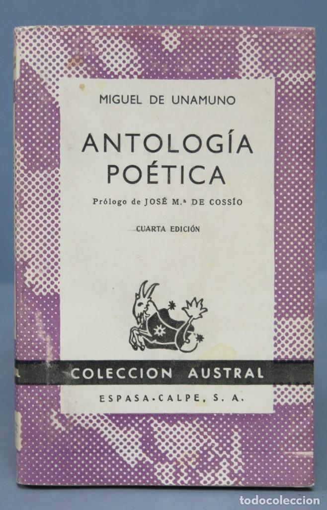 Libros de segunda mano: 1959.- ANTOLOGIA POETICA. UNAMUNO. AUSTRAL - Foto 1